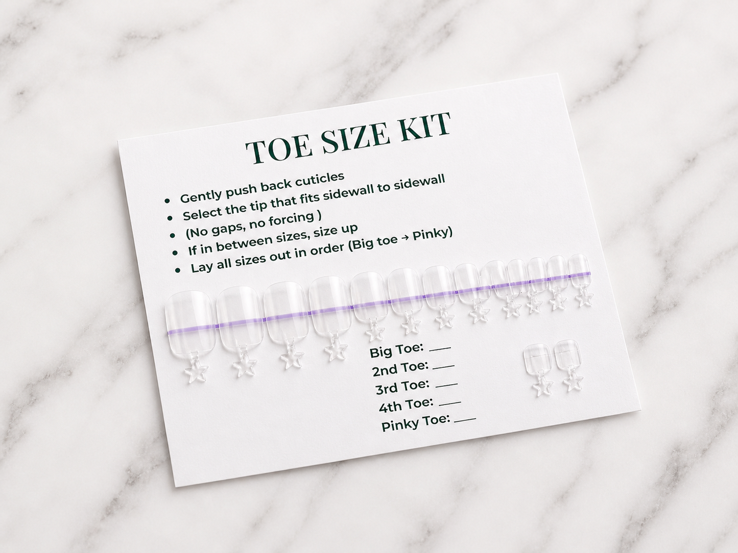 Toe Sizing Kit